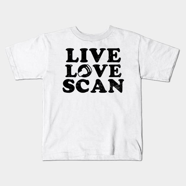 Cardiac Sonographer Shirt | Live Love Scan Gift Kids T-Shirt by Gawkclothing